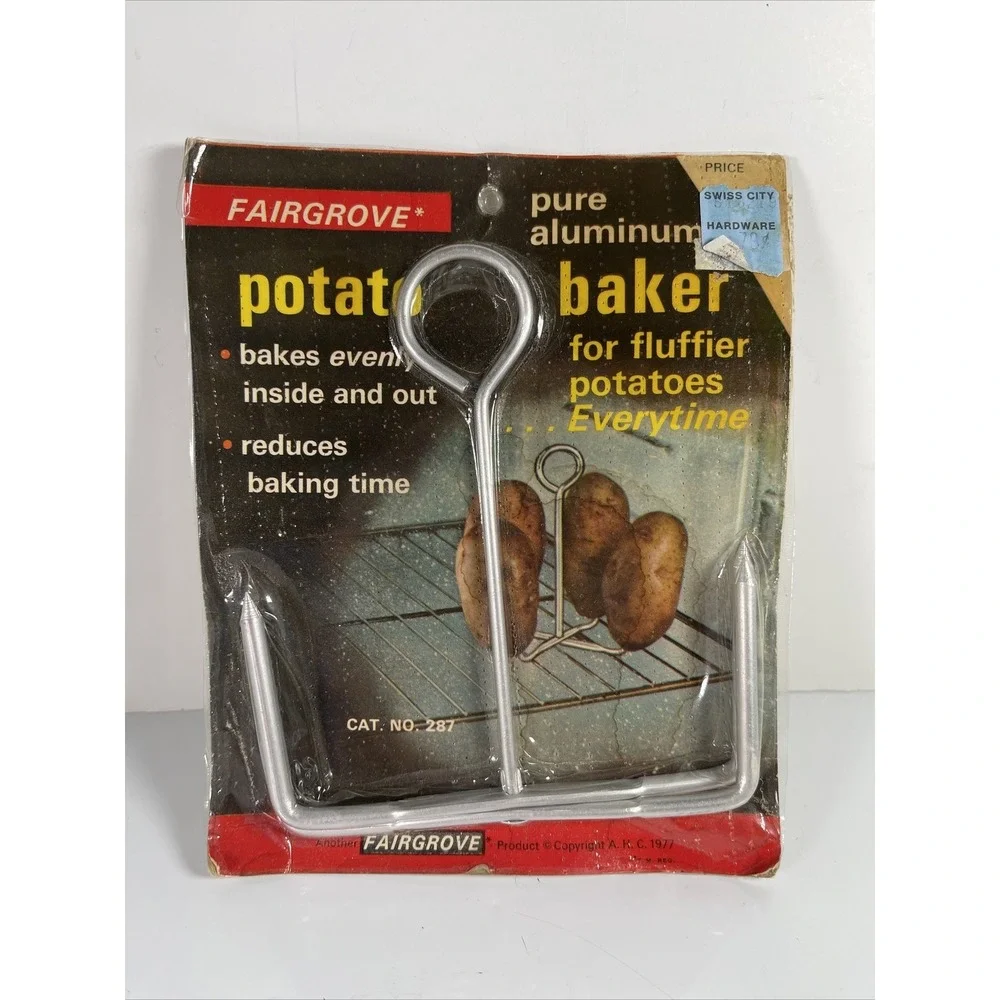 Vintage Fairgrove Potato Baker Metal Cooking NOS Aluminum‎